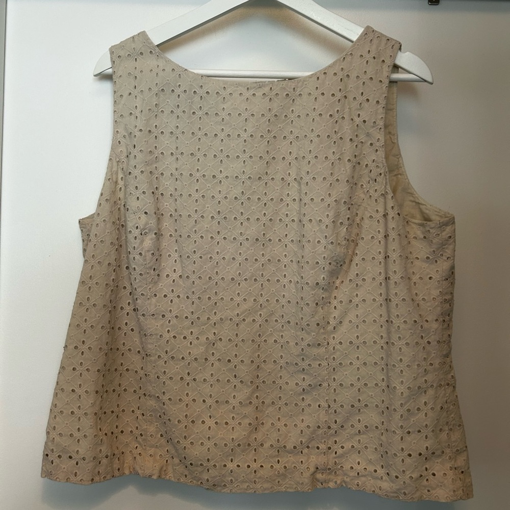 Jones New York Tan Cream Tank Top